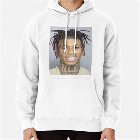 nle choppa mugshot hoodie